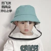 Children's anti-droplet hats, spring thin anti-saliva fisherman hats, pure cotton baby hats, boys' and girls' protective basin hats details Picture